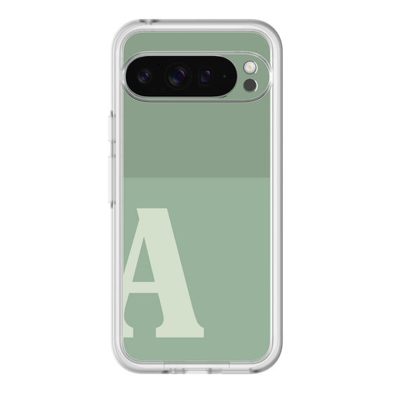 Slim Protection Premium Case［ オリジナル - initial two tone - A green ］