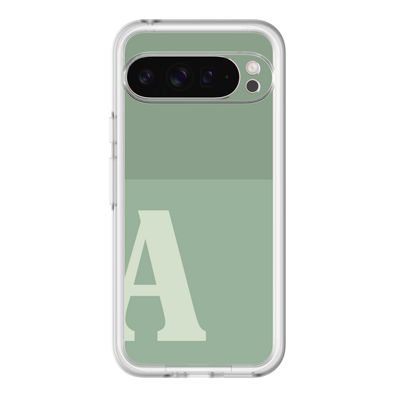 Slim Protection Premium Case［ オリジナル - initial two tone - A green ］