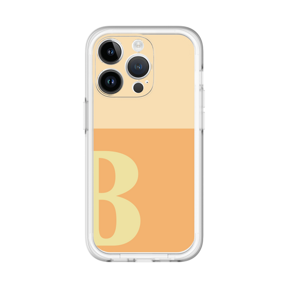 Slim Protection Premium Case［ オリジナル - initial two tone - B orange ］