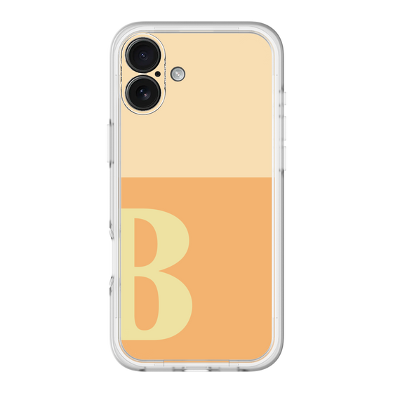 Slim Protection Premium Case［ オリジナル - initial two tone - B orange ］