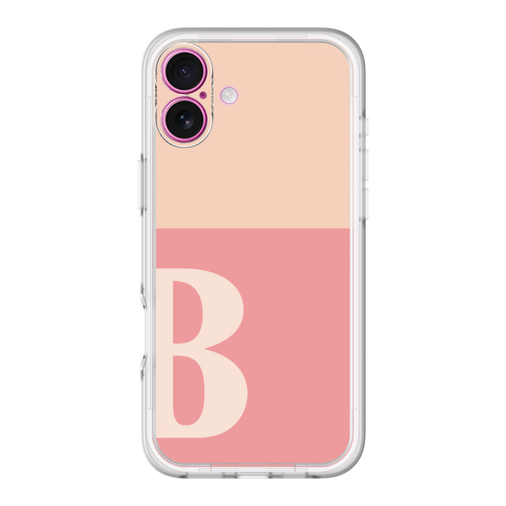 Slim Protection Premium Case［ オリジナル - initial two tone - B pink ］
