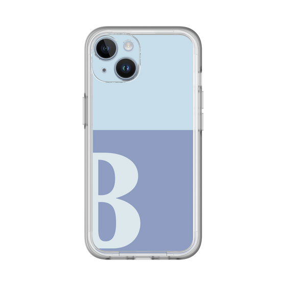 Slim Protection Premium Case［ オリジナル - initial two tone - B blue ］