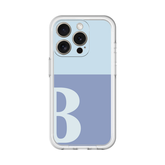 Slim Protection Premium Case［ オリジナル - initial two tone - B blue ］