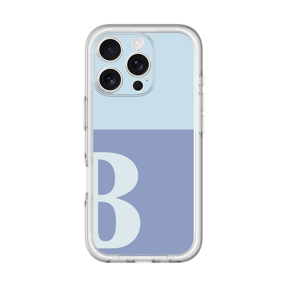 Slim Protection Premium Case［ オリジナル - initial two tone - B blue ］