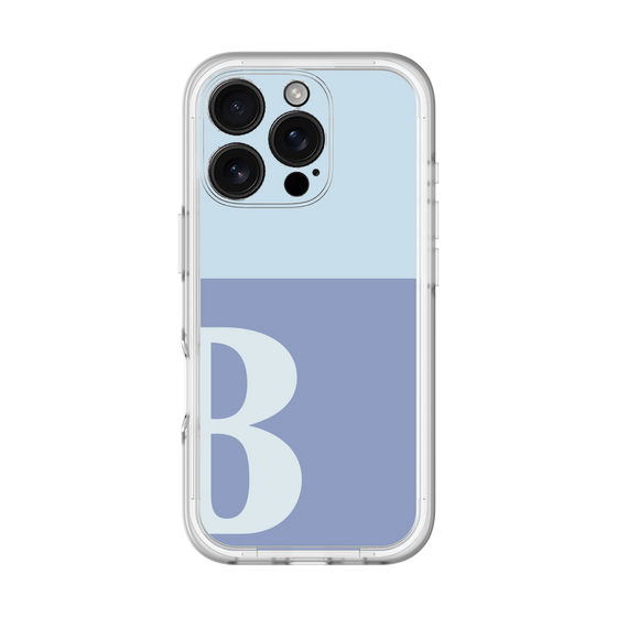 Slim Protection Premium Case［ オリジナル - initial two tone - B blue ］