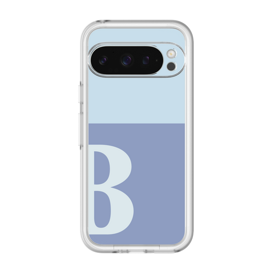 Slim Protection Premium Case［ オリジナル - initial two tone - B blue ］