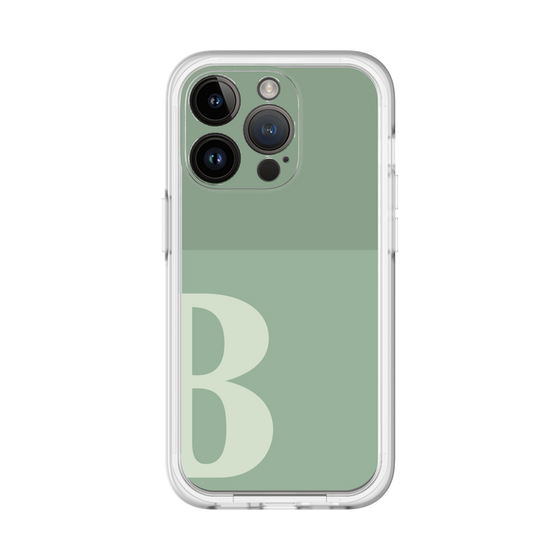 Slim Protection Premium Case［ オリジナル - initial two tone - B green ］