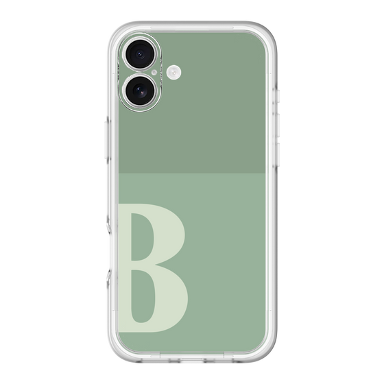 Slim Protection Premium Case［ オリジナル - initial two tone - B green ］