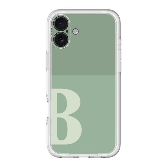 Slim Protection Premium Case［ オリジナル - initial two tone - B green ］