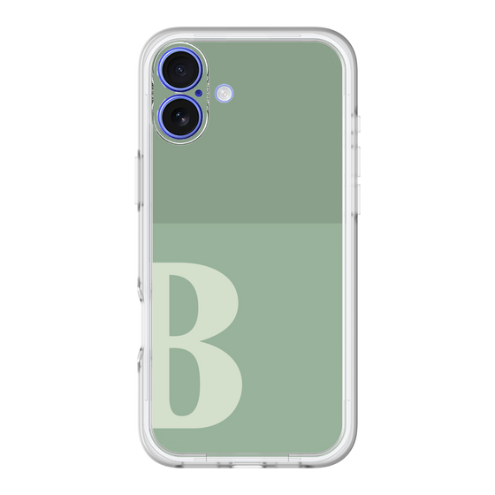 Slim Protection Premium Case［ オリジナル - initial two tone - B green ］