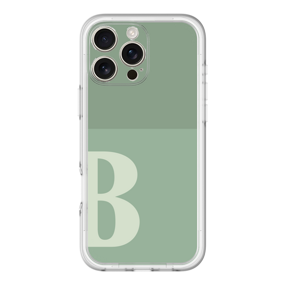 Slim Protection Premium Case［ オリジナル - initial two tone - B green ］