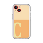 Slim Protection Premium Case［ オリジナル - initial two tone - C orange ］
