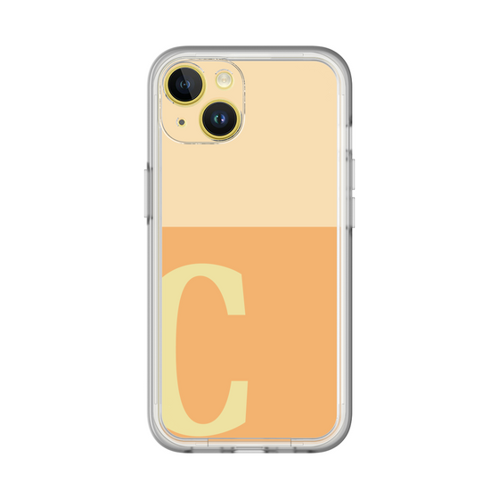 Slim Protection Premium Case［ オリジナル - initial two tone - C orange ］