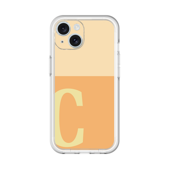 Slim Protection Premium Case［ オリジナル - initial two tone - C orange ］