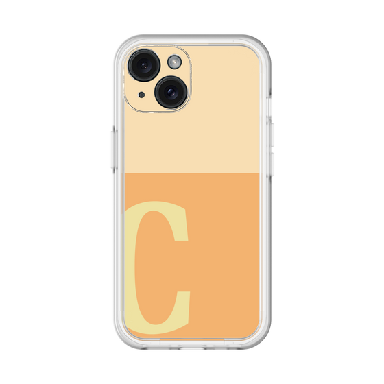 Slim Protection Premium Case［ オリジナル - initial two tone - C orange ］