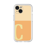 Slim Protection Premium Case［ オリジナル - initial two tone - C orange ］