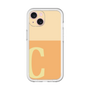 Slim Protection Premium Case［ オリジナル - initial two tone - C orange ］
