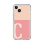 Slim Protection Premium Case［ オリジナル - initial two tone - C pink ］