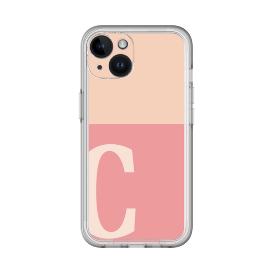 Slim Protection Premium Case［ オリジナル - initial two tone - C pink ］