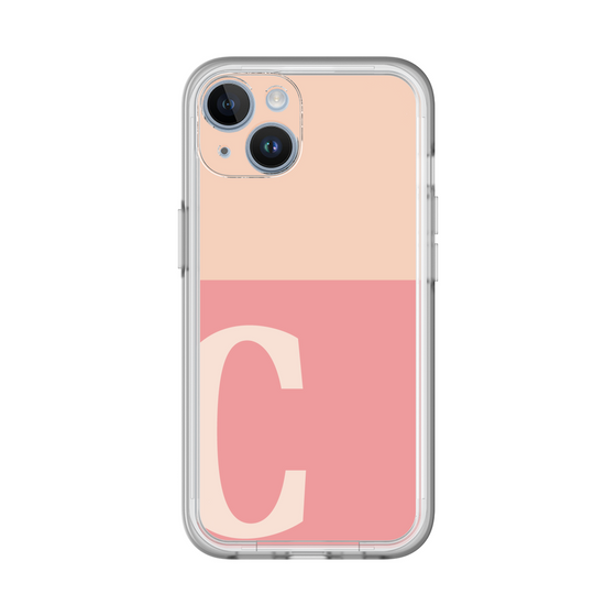 Slim Protection Premium Case［ オリジナル - initial two tone - C pink ］
