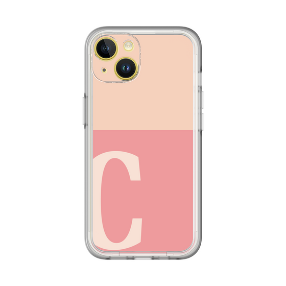 Slim Protection Premium Case［ オリジナル - initial two tone - C pink ］