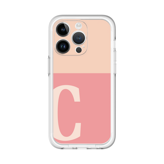 Slim Protection Premium Case［ オリジナル - initial two tone - C pink ］