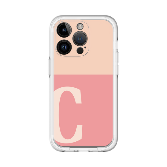 Slim Protection Premium Case［ オリジナル - initial two tone - C pink ］