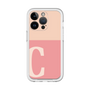 Slim Protection Premium Case［ オリジナル - initial two tone - C pink ］