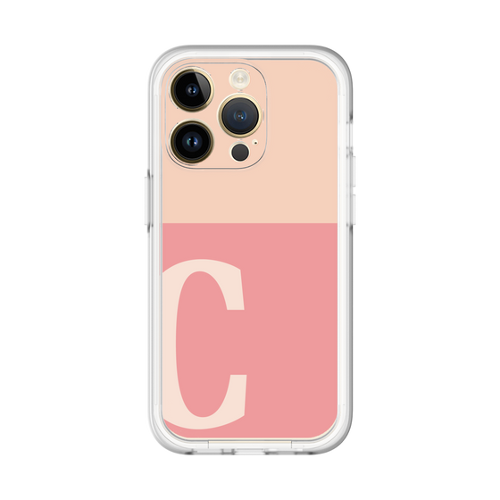 Slim Protection Premium Case［ オリジナル - initial two tone - C pink ］
