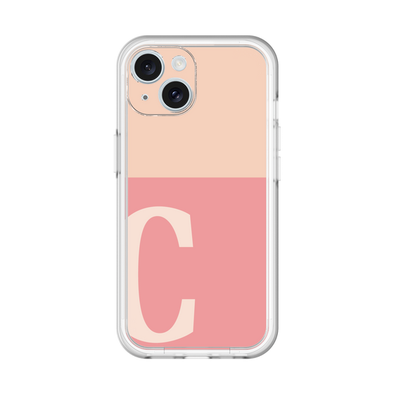Slim Protection Premium Case［ オリジナル - initial two tone - C pink ］