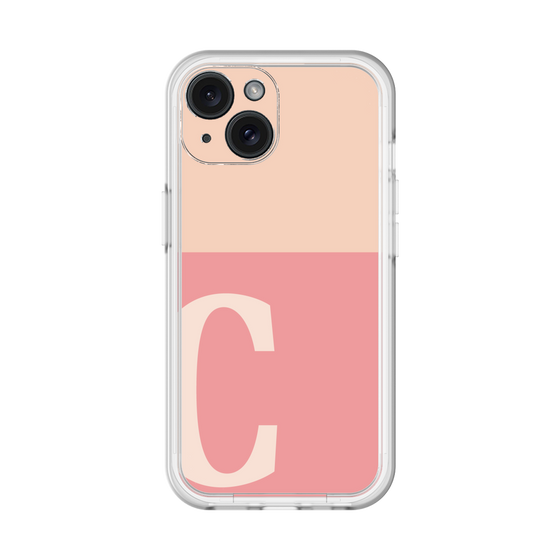 Slim Protection Premium Case［ オリジナル - initial two tone - C pink ］