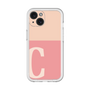 Slim Protection Premium Case［ オリジナル - initial two tone - C pink ］