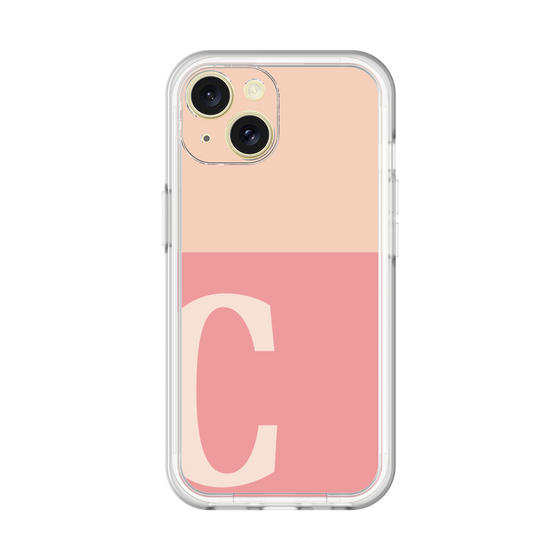 Slim Protection Premium Case［ オリジナル - initial two tone - C pink ］