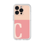 Slim Protection Premium Case［ オリジナル - initial two tone - C pink ］
