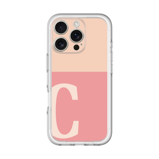 Slim Protection Premium Case［ オリジナル - initial two tone - C pink ］