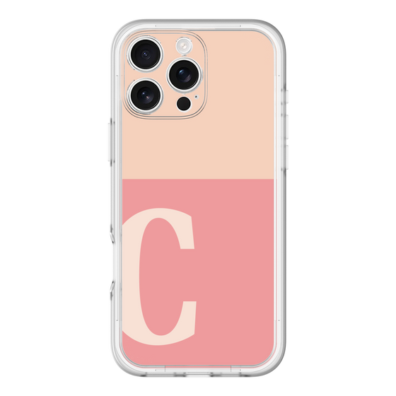 Slim Protection Premium Case［ オリジナル - initial two tone - C pink ］