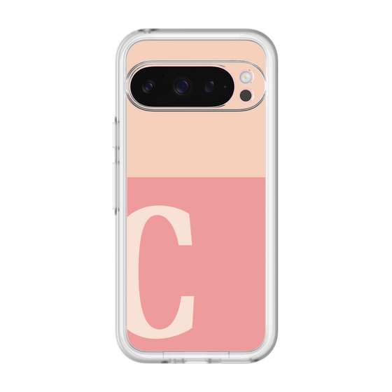 Slim Protection Premium Case［ オリジナル - initial two tone - C pink ］