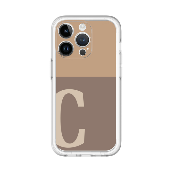 Slim Protection Premium Case［ オリジナル - initial two tone - C brown ］