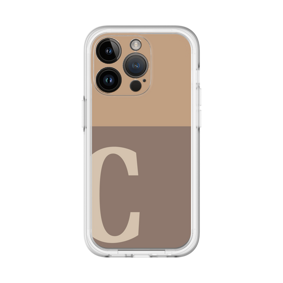 Slim Protection Premium Case［ オリジナル - initial two tone - C brown ］