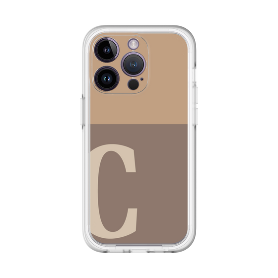 Slim Protection Premium Case［ オリジナル - initial two tone - C brown ］