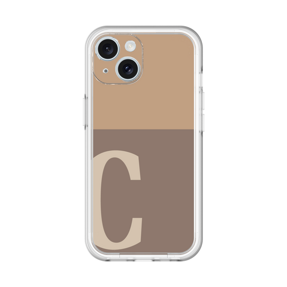Slim Protection Premium Case［ オリジナル - initial two tone - C brown ］