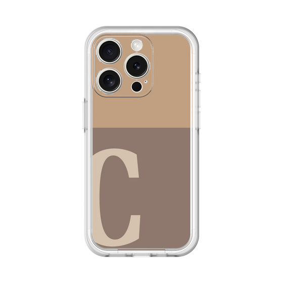 Slim Protection Premium Case［ オリジナル - initial two tone - C brown ］