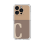 Slim Protection Premium Case［ オリジナル - initial two tone - C brown ］
