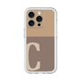 Slim Protection Premium Case［ オリジナル - initial two tone - C brown ］