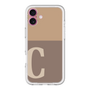 Slim Protection Premium Case［ オリジナル - initial two tone - C brown ］