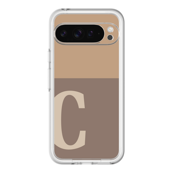 Slim Protection Premium Case［ オリジナル - initial two tone - C brown ］