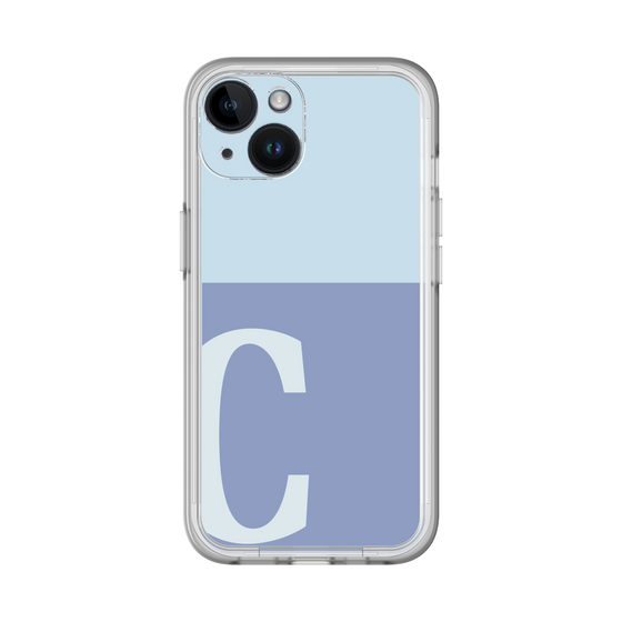 Slim Protection Premium Case［ オリジナル - initial two tone - C blue ］