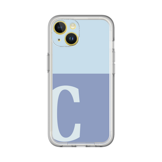 Slim Protection Premium Case［ オリジナル - initial two tone - C blue ］