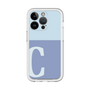 Slim Protection Premium Case［ オリジナル - initial two tone - C blue ］