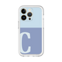 Slim Protection Premium Case［ オリジナル - initial two tone - C blue ］